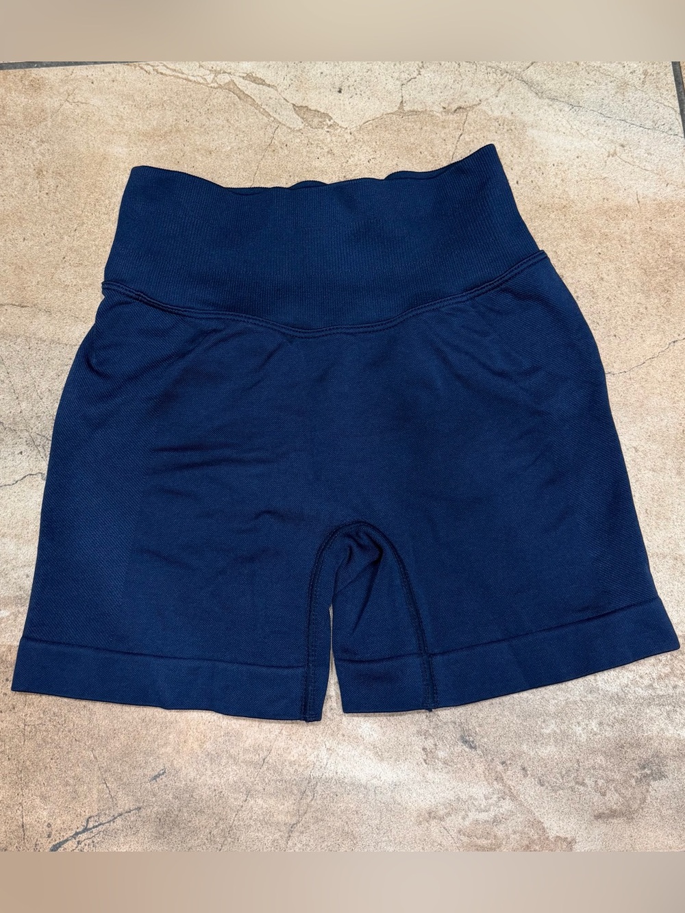 Women’s High-Waist Navy Bike Shorts